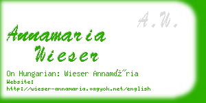 annamaria wieser business card